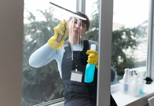 Nettoyage de vitres intérieures et extérieures à Saint-Aubin-du-Désert